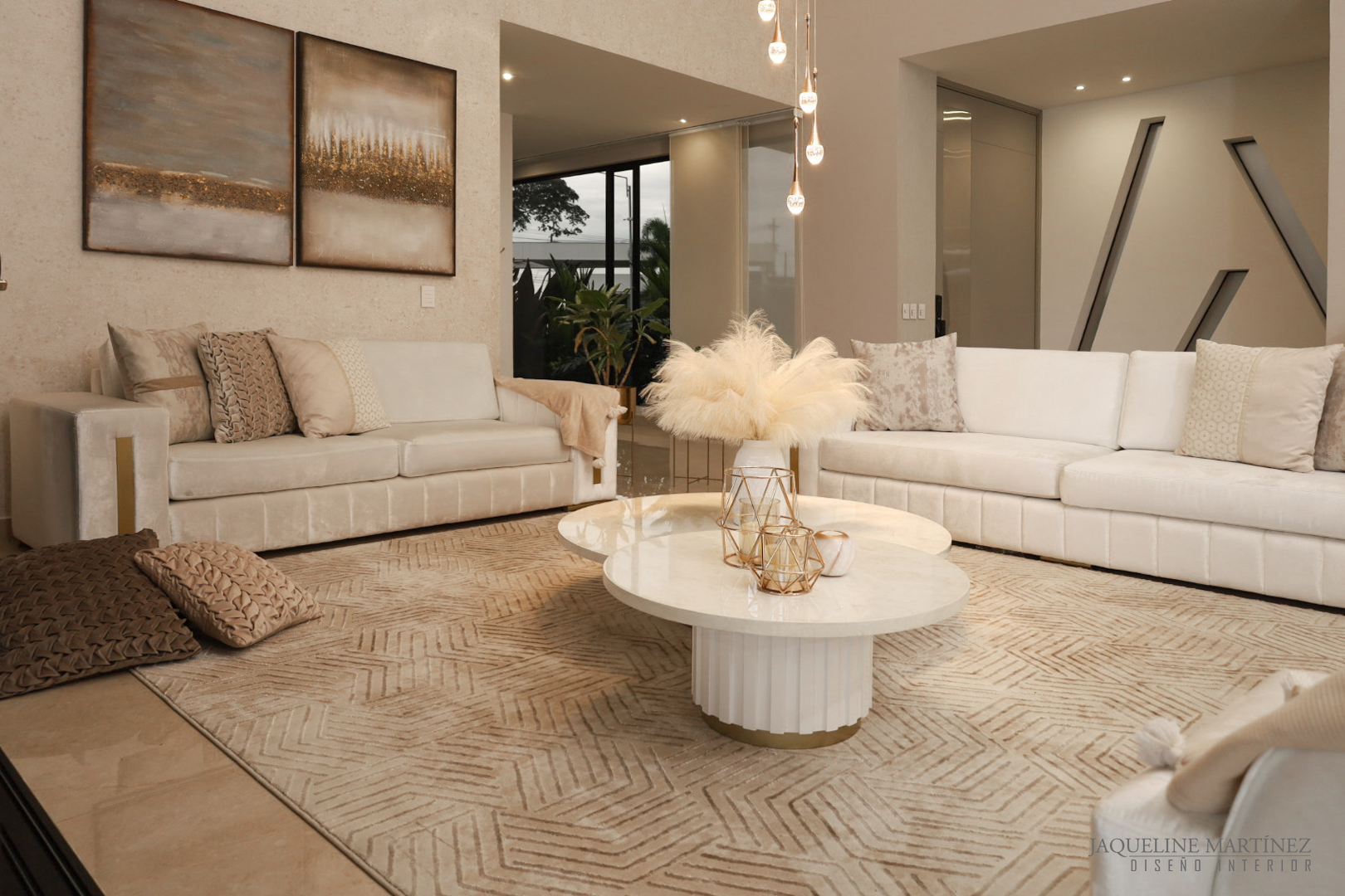 Sala de estar personalizada diseñada por jaqueline martinez muebles y decoración